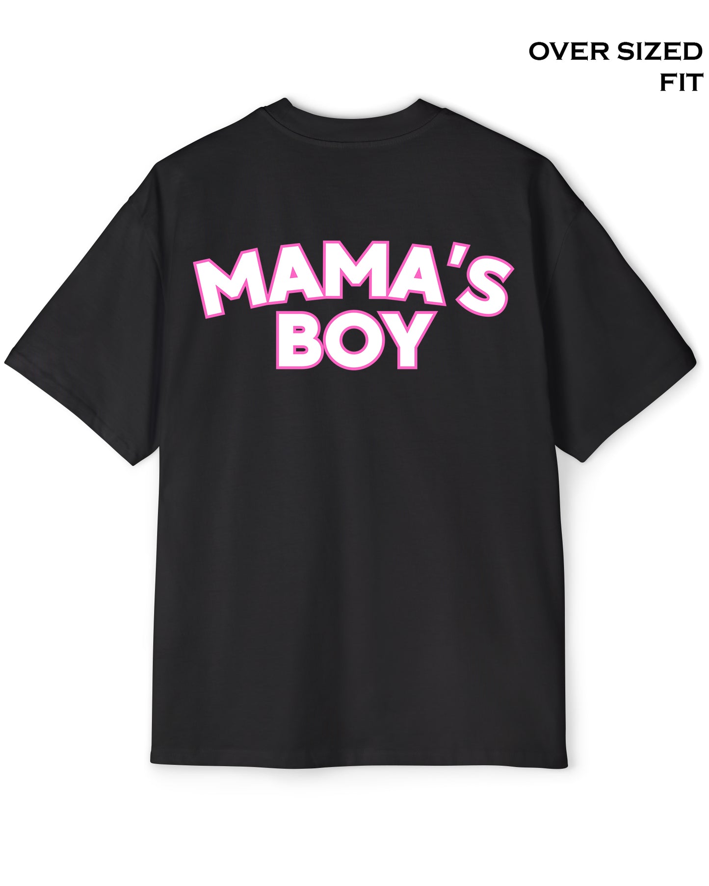 MAMA'S BOY - Black T shirt