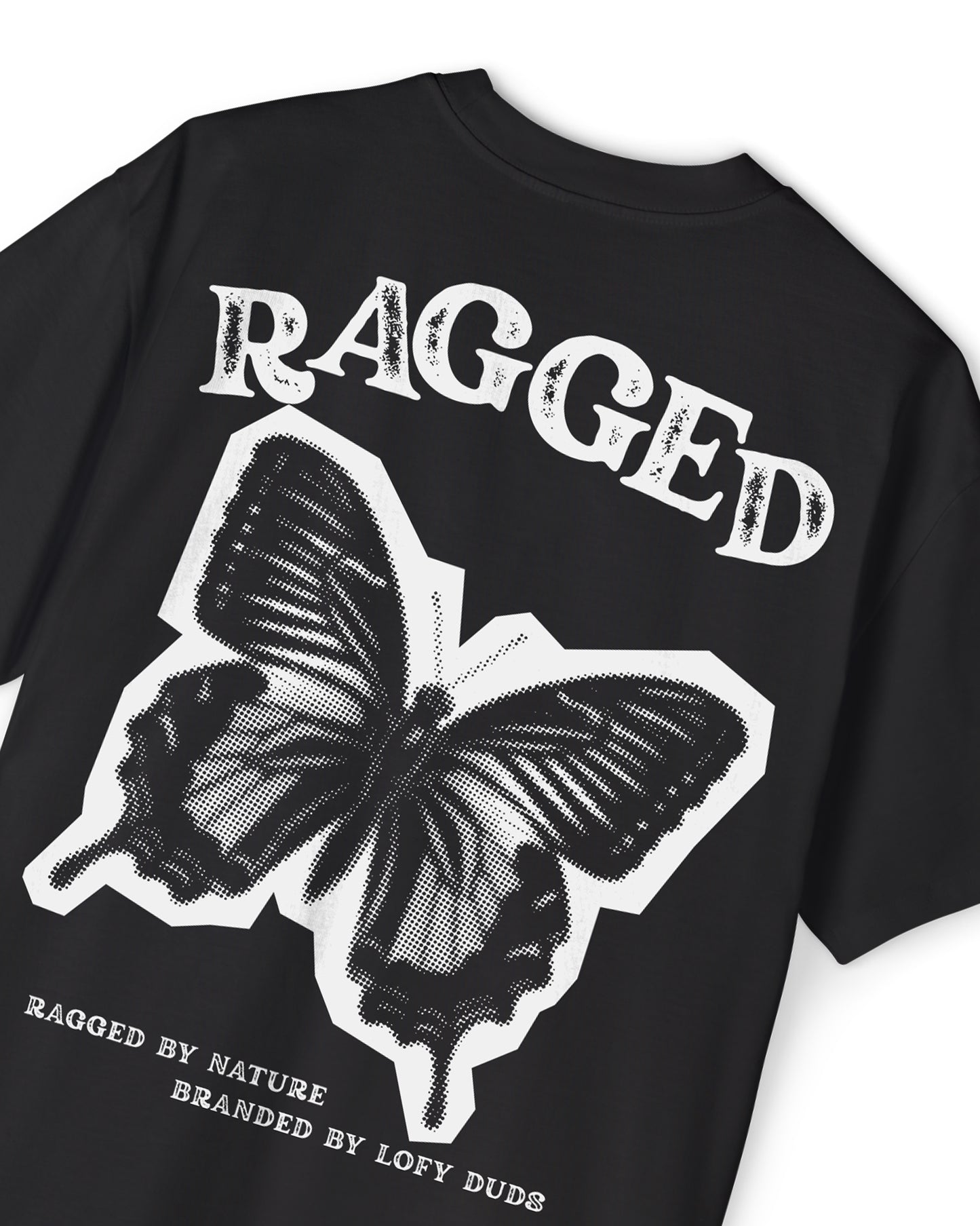 RAGGED-Black T shirt