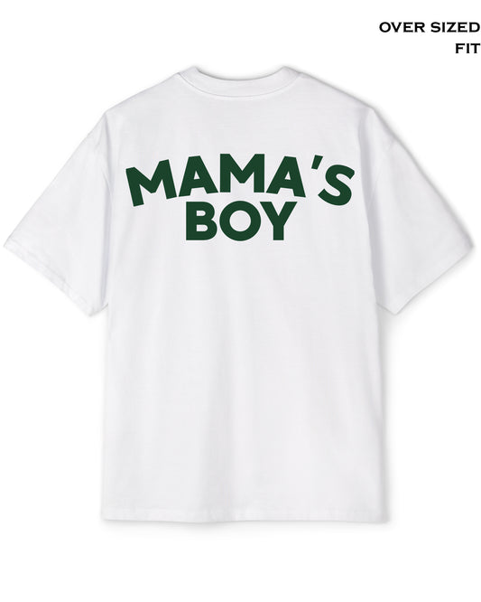 MAMA'S BOY - White T shirt
